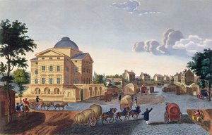 Barriere du Roule，电话：1815-20（彩色版画） 作者 亨利·库沃西耶·沃辛（Henri Courvoisier-Voisin）
